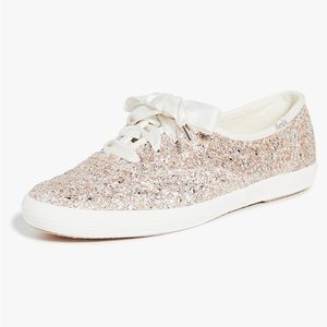 BNIB Kate spade x keds glitter champion sneakers in multi glitter size 7.5